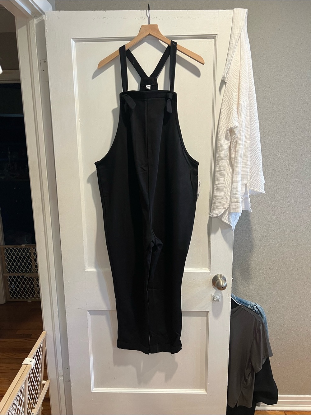 Black Women's Terry Utility Overalls